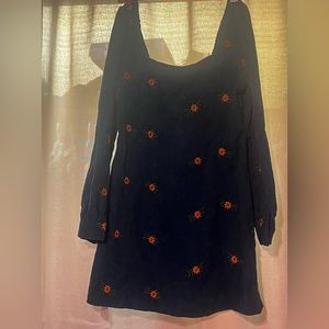 Corduroy one piece dress